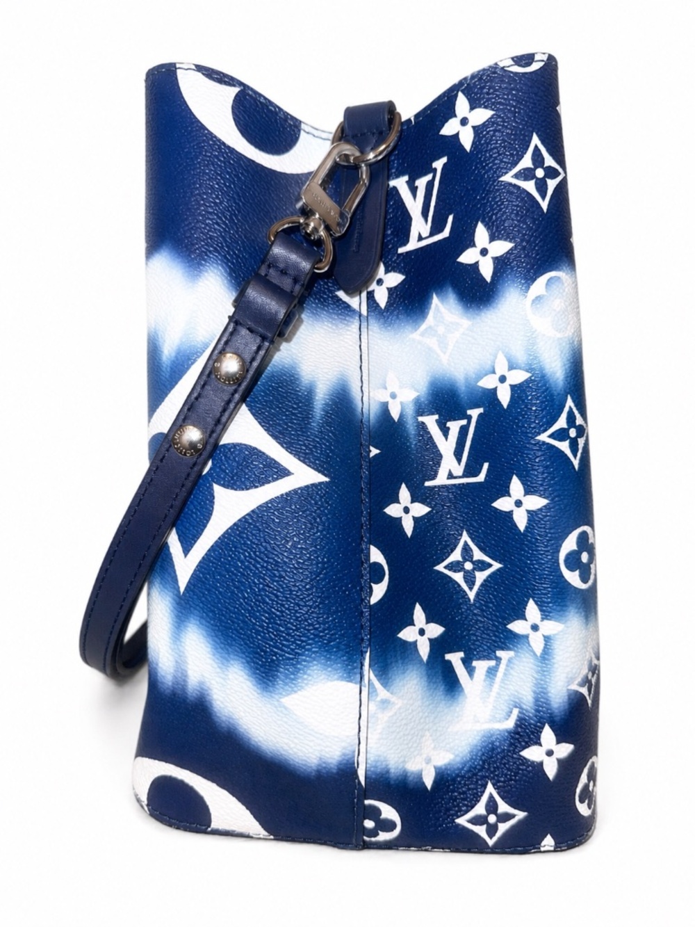 Louis Vuitton Escale NeoNoe MM Blue Giant Monogram Bucket Bag - Picture 2 of 13